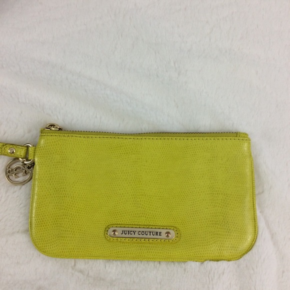 Juicy Couture Handbags - Juicy Couture Gold/Yellow Leather Wristlet